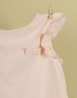 Girls' sleeveless pink t-shirt TEVELYNE 19 / 19VU1931N0ED300