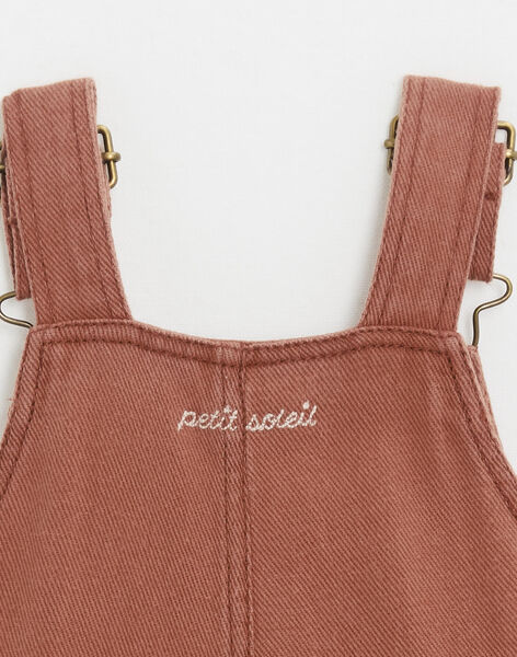 Long dungarees in rust-coloured twill JERRY 24 / 24VU2014N05408