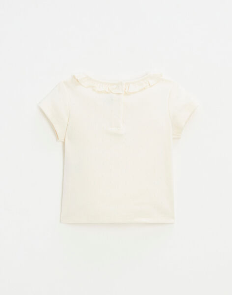 Short sleeve tee-shirt with fancy ribbing HENDA 23 / 23VU1916NE3632
