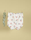 Girls' vanilla flowered shorts TOSIALIS 19 / 19VU1911N02114