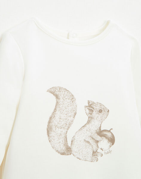 Tee shirt printed squirrel in organic cotton FONZ 22 / 22IV2311N0F114