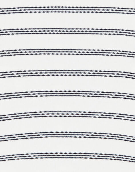 Boy's short-sleeved vanilla striped bodysuit in pima cotton CEYLAN 21 / 21VV2313N70114