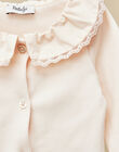 Girls' long-sleeve bodysuit with ruffled collar VINEHEMIE 19 / 19IV2213N29307
