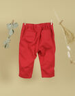 Girls' poppy red pants TOSINEADE 19 / 19VU1912N03F505