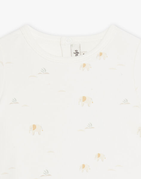 Organic cotton elephant printed t-shirt ERVE 22 / 22VV2341N0E114