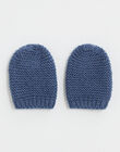 Blue merino wool newborn mittens IMIMINE BLEU 23 / 23IV6951NL6205
