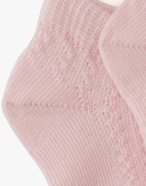 Girls' baby pink ankle socks AMERYNE 20 / 20VU6012N47D329