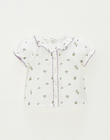 Short-sleeved blueberry print blouse JANELLE 24 / 24VU1914NM4001