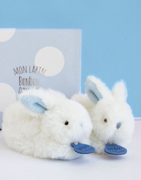 Blue candy rabbit slippers CHAUSS LAPIN BL / 12PJPE019MIP020