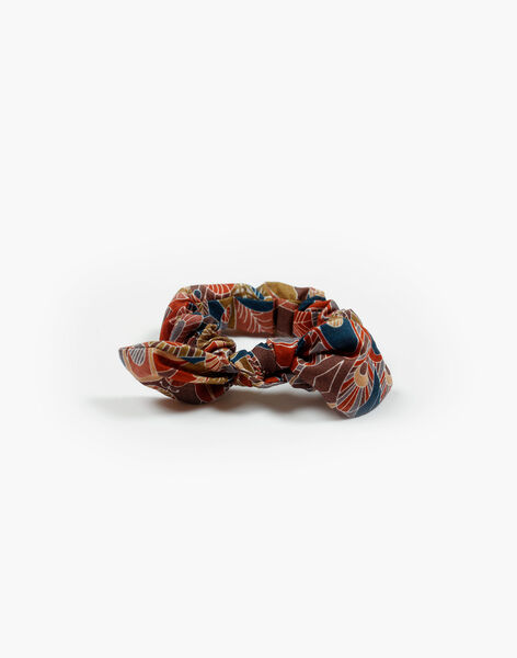 Terracotta baby scrunchie in print CANOIPA 21 / 21VU6026N95E415