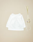 Girls' vanilla long-sleeve T-shirt VANICOLE 19 / 19IU1931N0F114