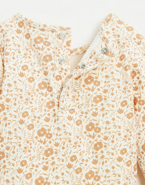 Floral bodysuit in pima cotton FLARA 22 / 22IU1914N69005