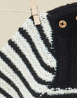 Boys' black striped knit sweater VINNY 19 / 19IU2021N13090