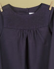 Girls' indigo embroidered blouse TILLIE 19 / 19VU1921N0F703
