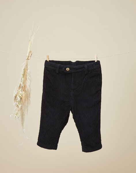 Boys' black corduroy pants VLASI 19 / 19IU2036N03090