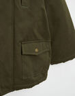 Water-repellent canvas parka with hood ICEBERG 23-K / 23I129273N16621