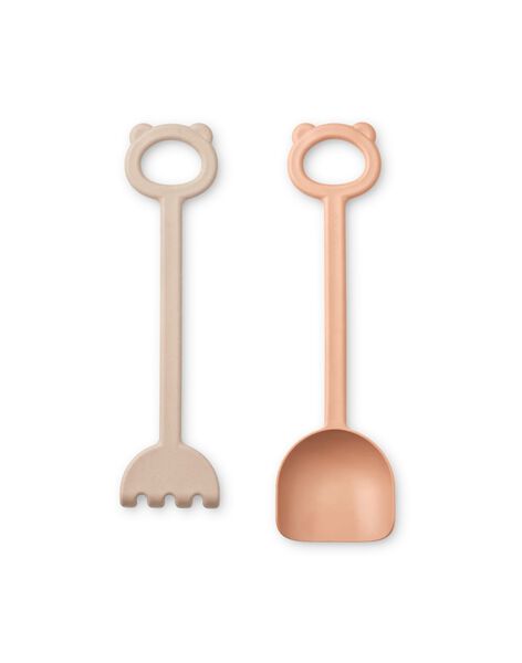 Pink shovel and rake set